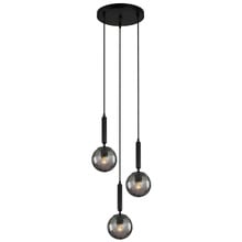 Trattino Glass Orb 3 Light Cluster Pendant